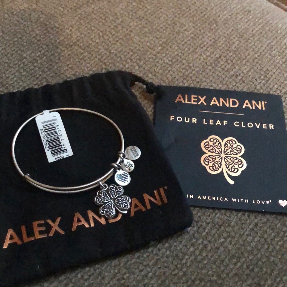 Alex and Ani Four Leaf Clover bracelet